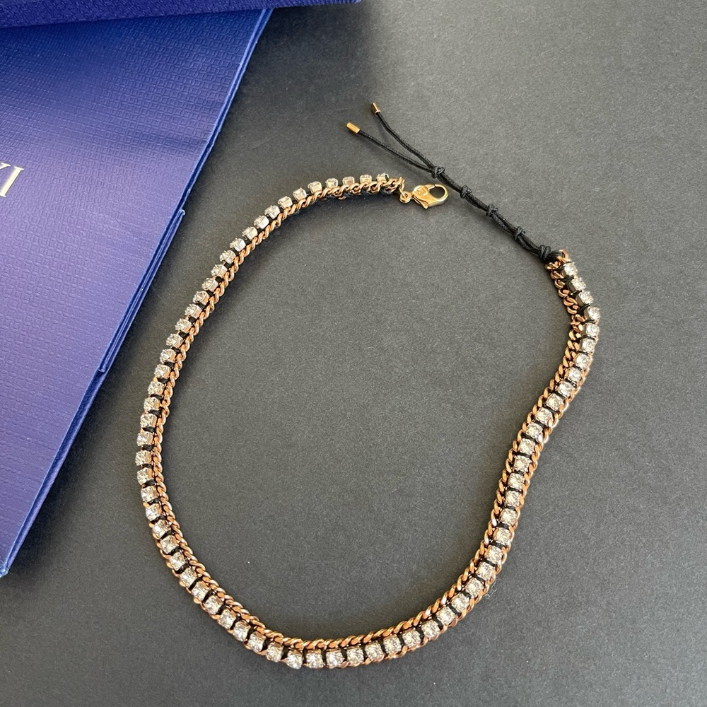 Swarovski Rose Gold Necklace - Bracelet